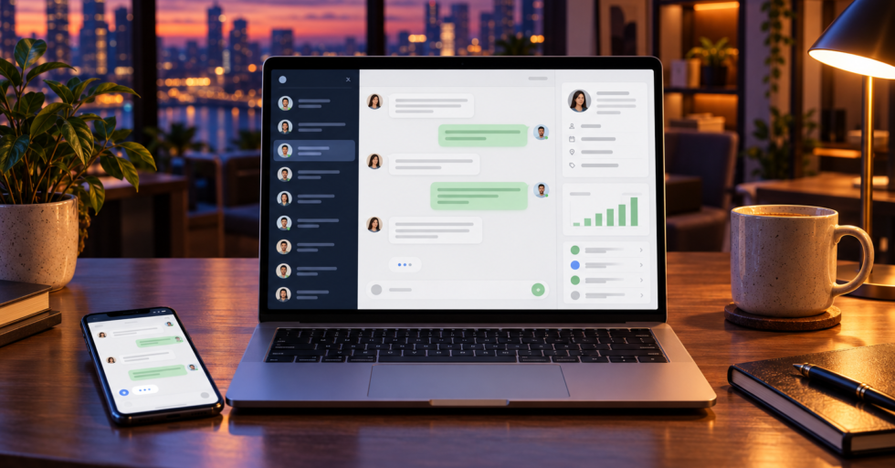WhatsApp automation for business with chatbot replies, lead capture and campaigns
